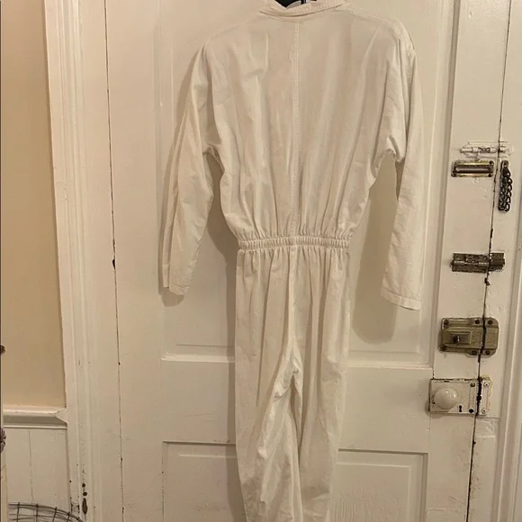 White Embellished Jumpsuit - Picture 6 of 8